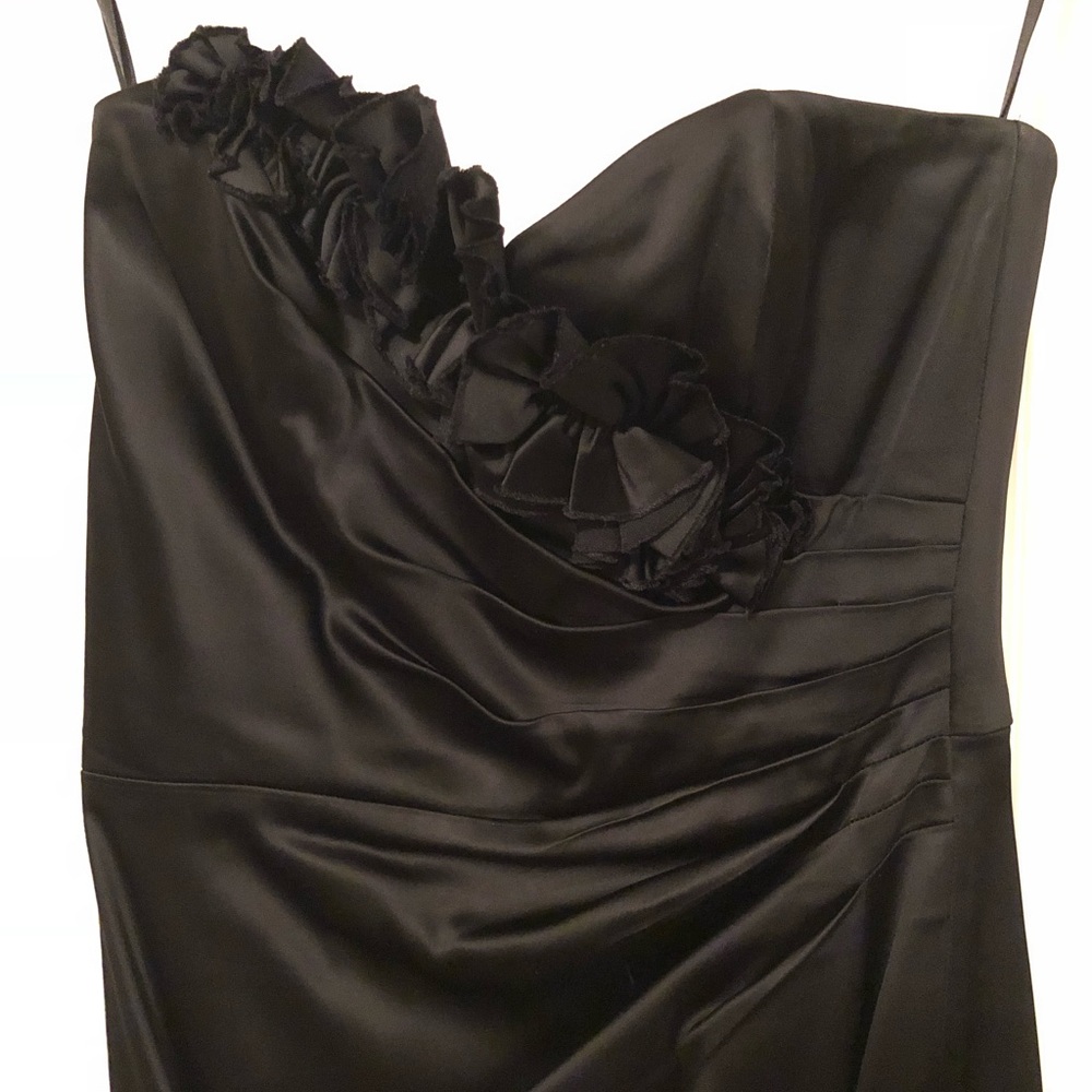 White House black market mid length satin dress